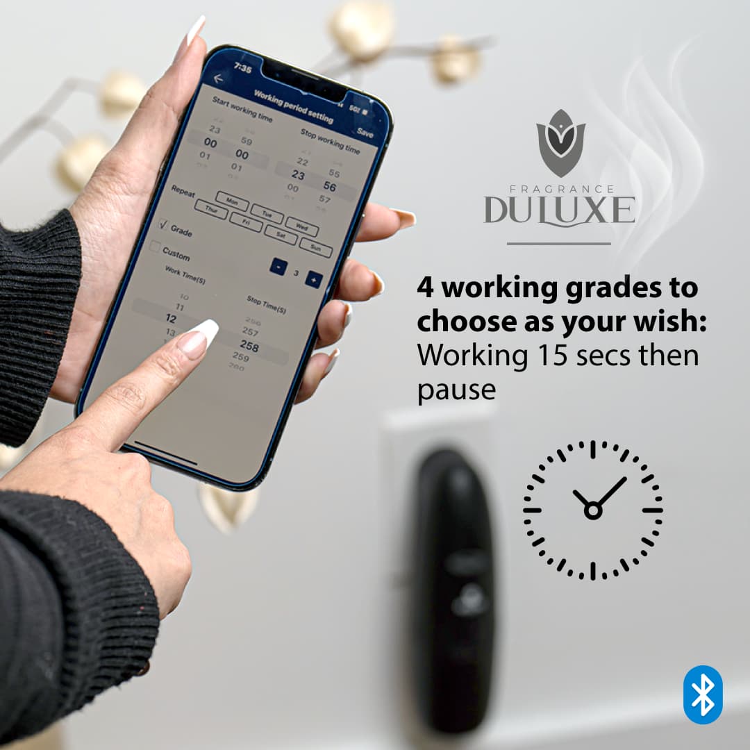 Aroma diffuser FDL460 app mobile- Fragrance Duluxe